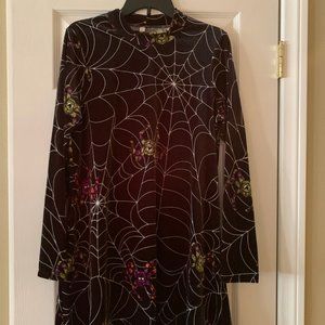 Halloween Themed Dress-Size Large (Velvet/Velour)